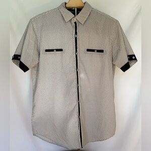 Vertical Sport Slim Fit Short Sleeve Shirt – Size Large